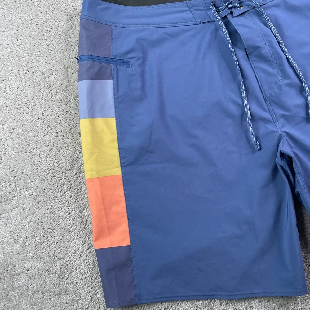 Patagonia Board Shorts Mens 38 Blue Hydro Series Swim Trunks Beach Pool Outdoor